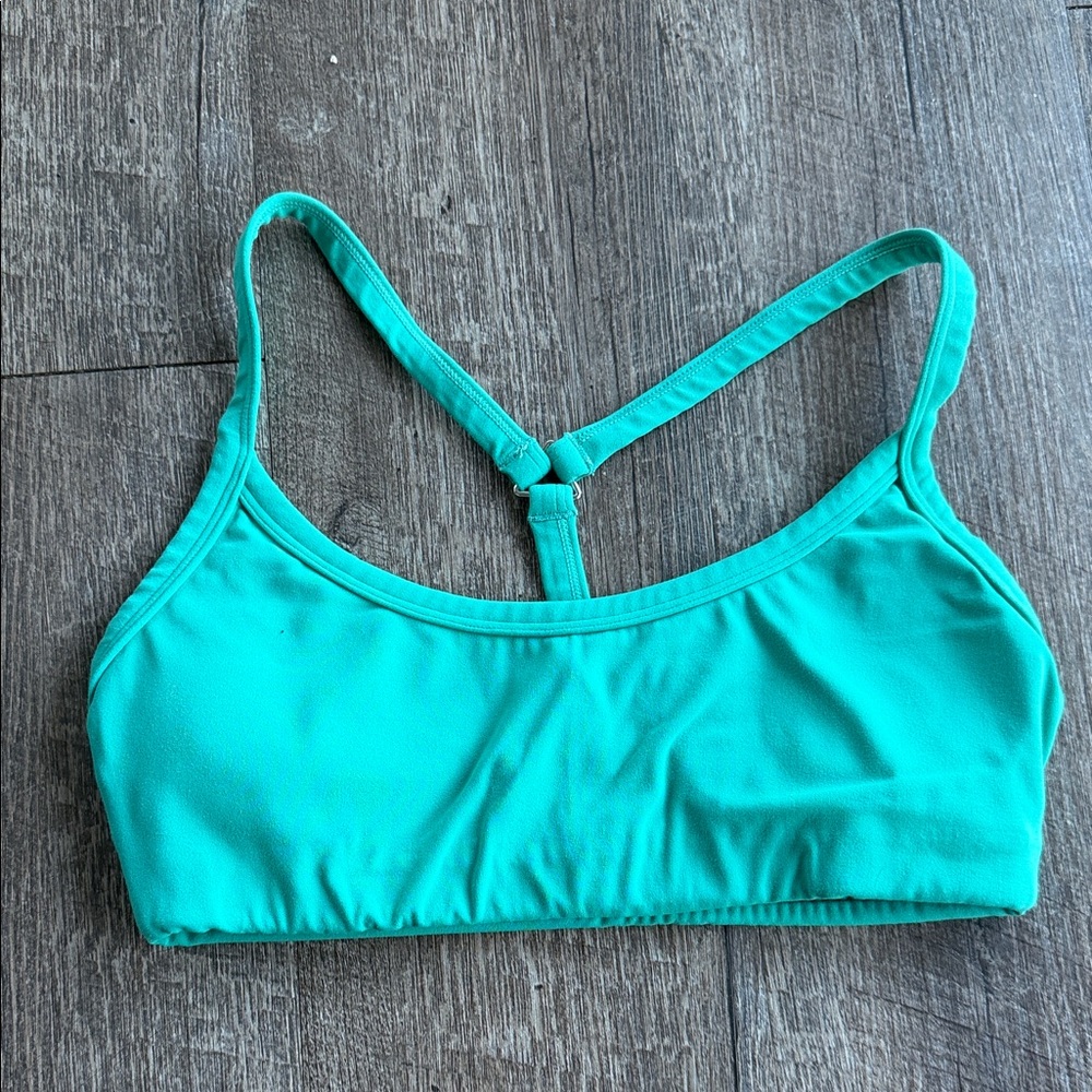 Vitality teal sports bra
